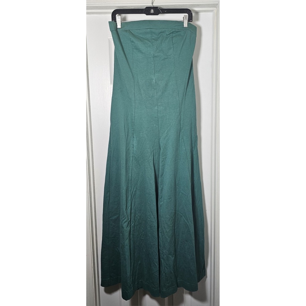 Free People Strapless Teal Jumpsuit